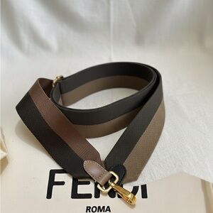 Fendi Shoulder Strap with Gold-Tone Hardware